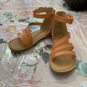 Girls size 10 gladiator sandals by cat & jack brand